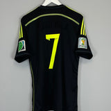 Shop 2013/15 SPAIN #7 AWAY SHIRT (M) ADIDAS, classic football shirts, vintage football shirts & retro soccer jerseys at Cult Kits