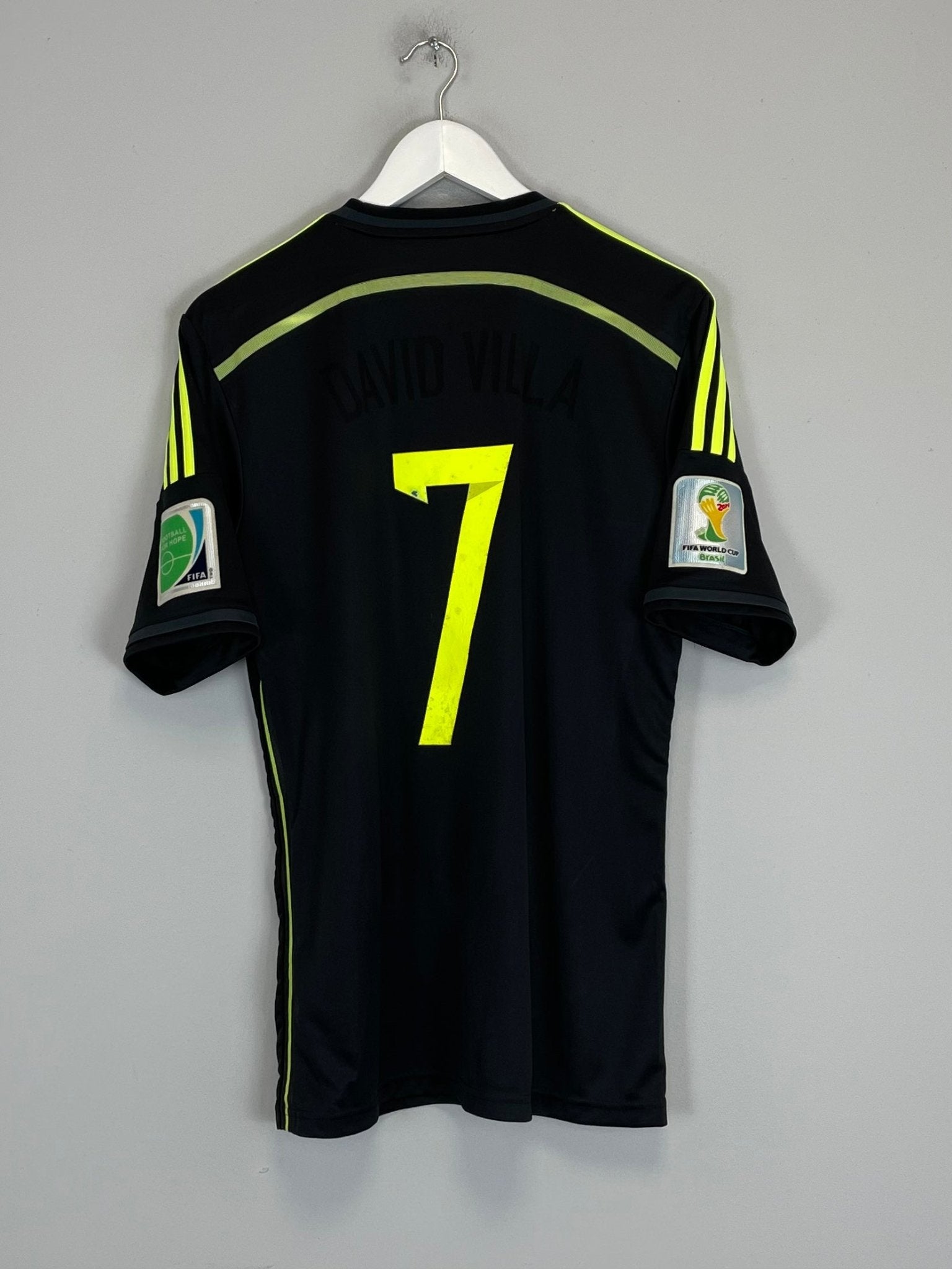 Shop 2013/15 SPAIN #7 AWAY SHIRT (M) ADIDAS, classic football shirts, vintage football shirts & retro soccer jerseys at Cult Kits