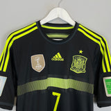 Shop 2013/15 SPAIN #7 AWAY SHIRT (M) ADIDAS, classic football shirts, vintage football shirts & retro soccer jerseys at Cult Kits