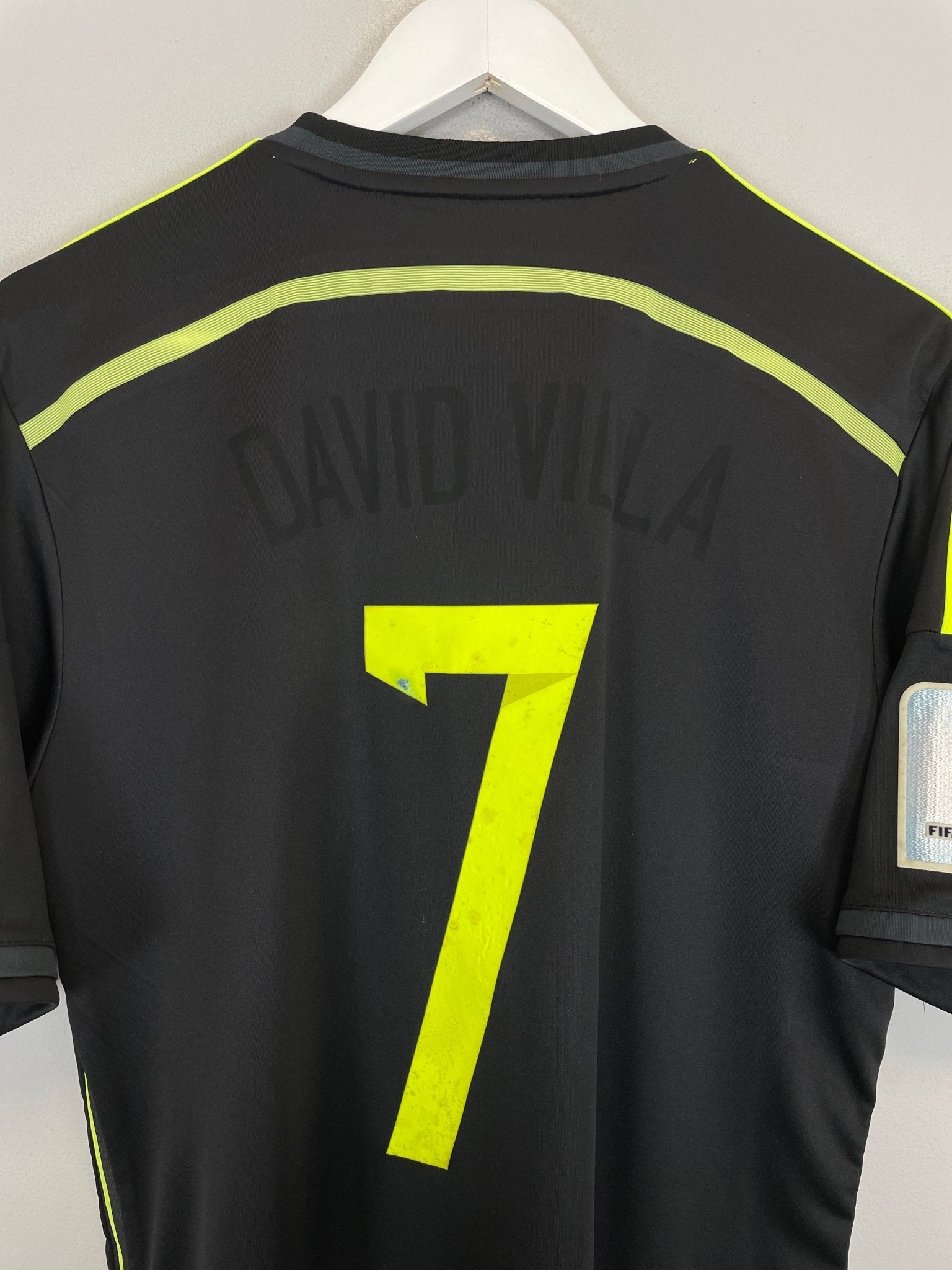 Shop 2013/15 SPAIN #7 AWAY SHIRT (M) ADIDAS, classic football shirts, vintage football shirts & retro soccer jerseys at Cult Kits