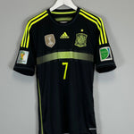 Shop 2013/15 SPAIN #7 AWAY SHIRT (M) ADIDAS, classic football shirts, vintage football shirts & retro soccer jerseys at Cult Kits