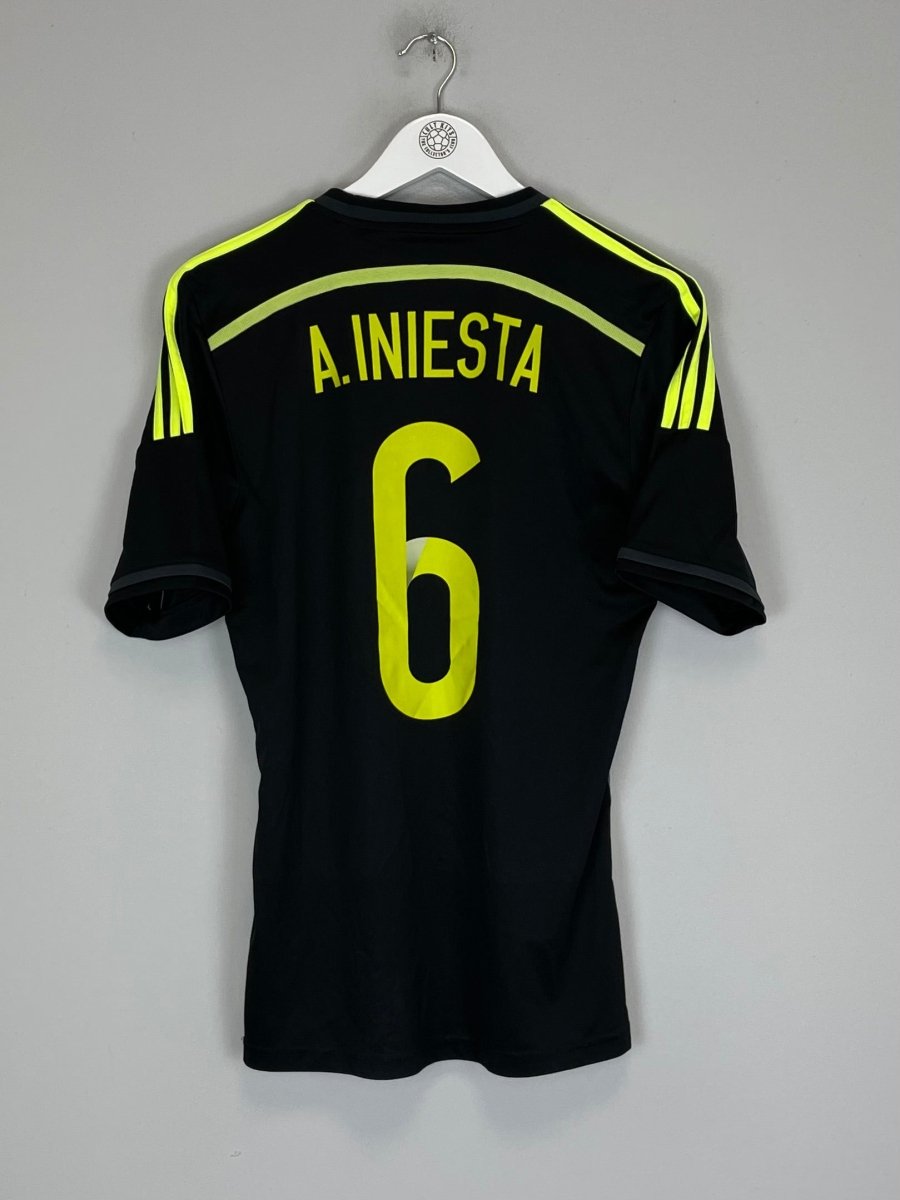 2013/15 SPAIN A.INIESTA 6 AWAY SHIRT (S) ADIDAS - Cult Kits - Small - Buy Vintage Football Shirts, Authentic Retro Football Shirts For Sale, Classic Football Shirts & Soccer Jersey