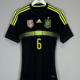2013/15 SPAIN A.INIESTA 6 AWAY SHIRT (S) ADIDAS - Cult Kits - Small - Buy Vintage Football Shirts, Authentic Retro Football Shirts For Sale, Classic Football Shirts & Soccer Jersey