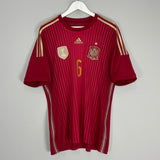 Shop 2013/15 SPAIN A.INIESTA #6 HOME SHIRT (L) ADIDAS, classic football shirts, vintage football shirts & retro soccer jerseys at Cult Kits