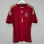 Shop 2013/15 SPAIN A.INIESTA #6 HOME SHIRT (M) ADIDAS, classic football shirts, vintage football shirts & retro soccer jerseys at Cult Kits