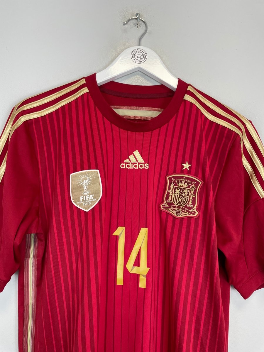 2013/15 SPAIN ALONSO 14 HOME SHIRT (M) ADIDAS - Cult Kits - Medium - Buy Vintage Football Shirts, Authentic Retro Football Shirts For Sale, Classic Football Shirts & Soccer Jersey