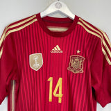 2013/15 SPAIN ALONSO 14 HOME SHIRT (M) ADIDAS - Cult Kits - Medium - Buy Vintage Football Shirts, Authentic Retro Football Shirts For Sale, Classic Football Shirts & Soccer Jersey