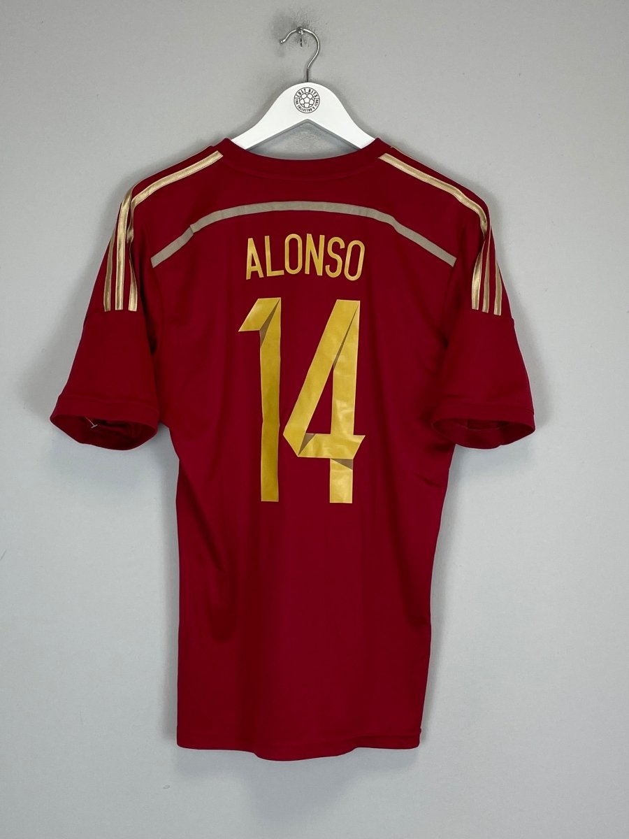 2013/15 SPAIN ALONSO 14 HOME SHIRT (M) ADIDAS - Cult Kits - Medium - Buy Vintage Football Shirts, Authentic Retro Football Shirts For Sale, Classic Football Shirts & Soccer Jersey