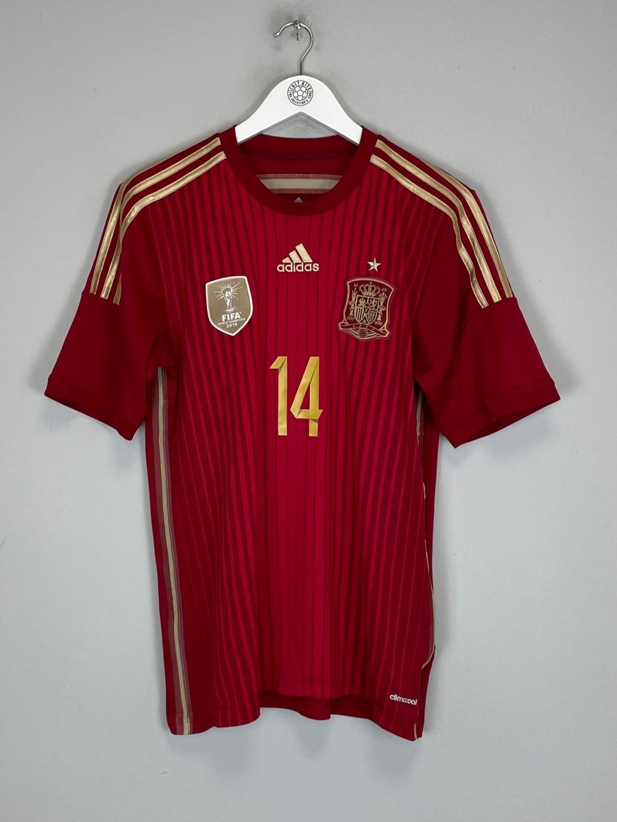 2013/15 SPAIN ALONSO 14 HOME SHIRT (M) ADIDAS - Cult Kits - Medium - Buy Vintage Football Shirts, Authentic Retro Football Shirts For Sale, Classic Football Shirts & Soccer Jersey
