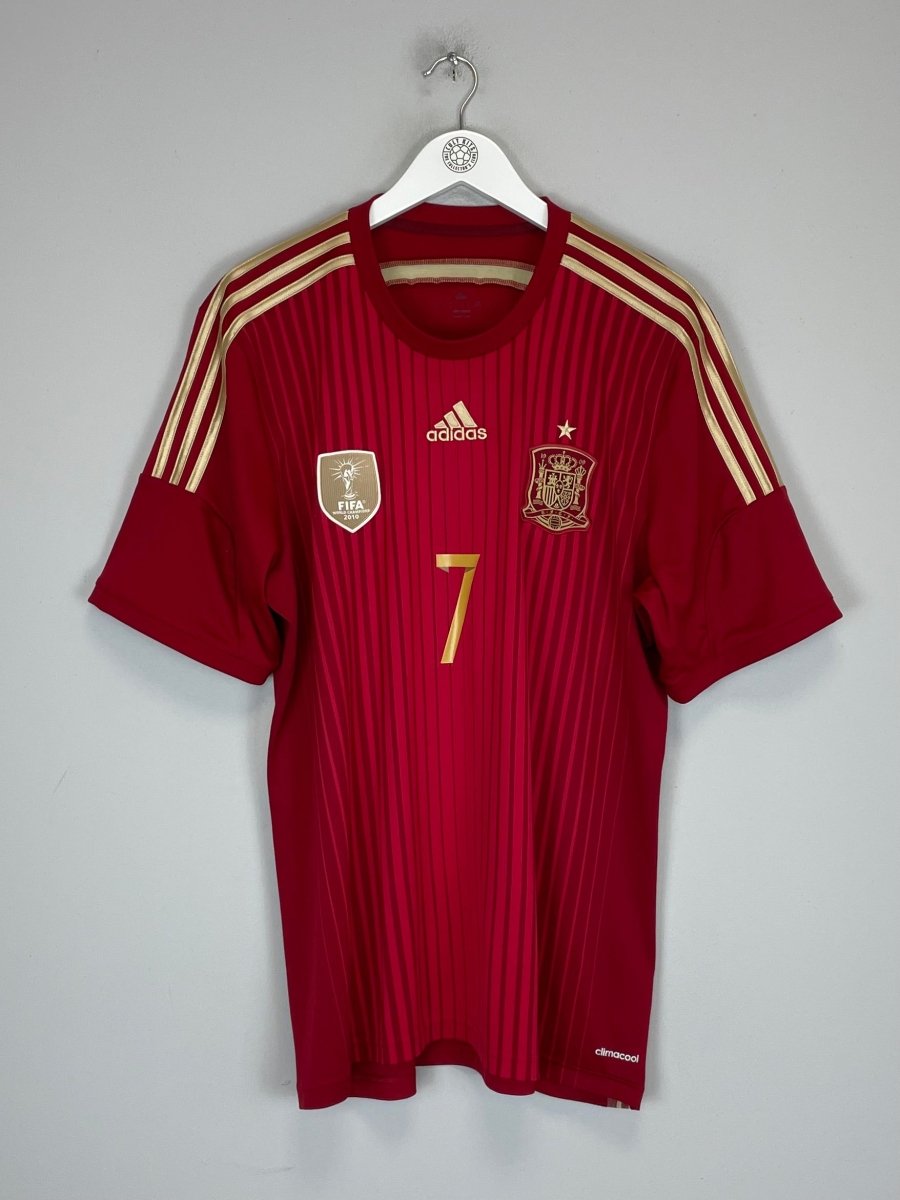 2013/15 SPAIN DAVID VILLA 7 HOME SHIRT (XL) ADIDAS - Cult Kits - XL - Buy Vintage Football Shirts, Authentic Retro Football Shirts For Sale, Classic Football Shirts & Soccer Jersey
