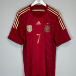 2013/15 SPAIN DAVID VILLA 7 HOME SHIRT (XL) ADIDAS - Cult Kits - XL - Buy Vintage Football Shirts, Authentic Retro Football Shirts For Sale, Classic Football Shirts & Soccer Jersey