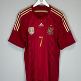 2013/15 SPAIN DAVID VILLA 7 HOME SHIRT (XL) ADIDAS - Cult Kits - XL - Buy Vintage Football Shirts, Authentic Retro Football Shirts For Sale, Classic Football Shirts & Soccer Jersey