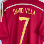 2013/15 SPAIN DAVID VILLA 7 HOME SHIRT (XL) ADIDAS - Cult Kits - XL - Buy Vintage Football Shirts, Authentic Retro Football Shirts For Sale, Classic Football Shirts & Soccer Jersey