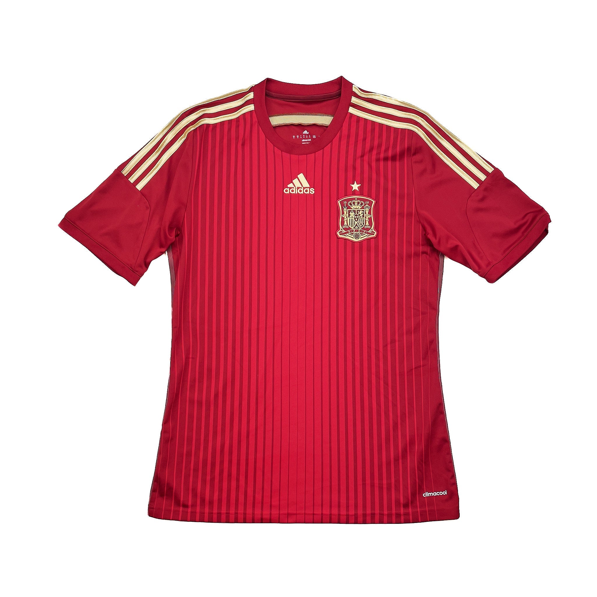 Buy 2013/15 Spain Home Shirt (M) Adidas ~ Free worldwide shipping ~ Authentic Vintage Football Shirts from Cult Kits