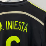 Shop 2013/15 SPAIN INIESTA #6 AWAY SHIRT (M) ADIDAS, classic football shirts, vintage football shirts & retro soccer jerseys at Cult Kits