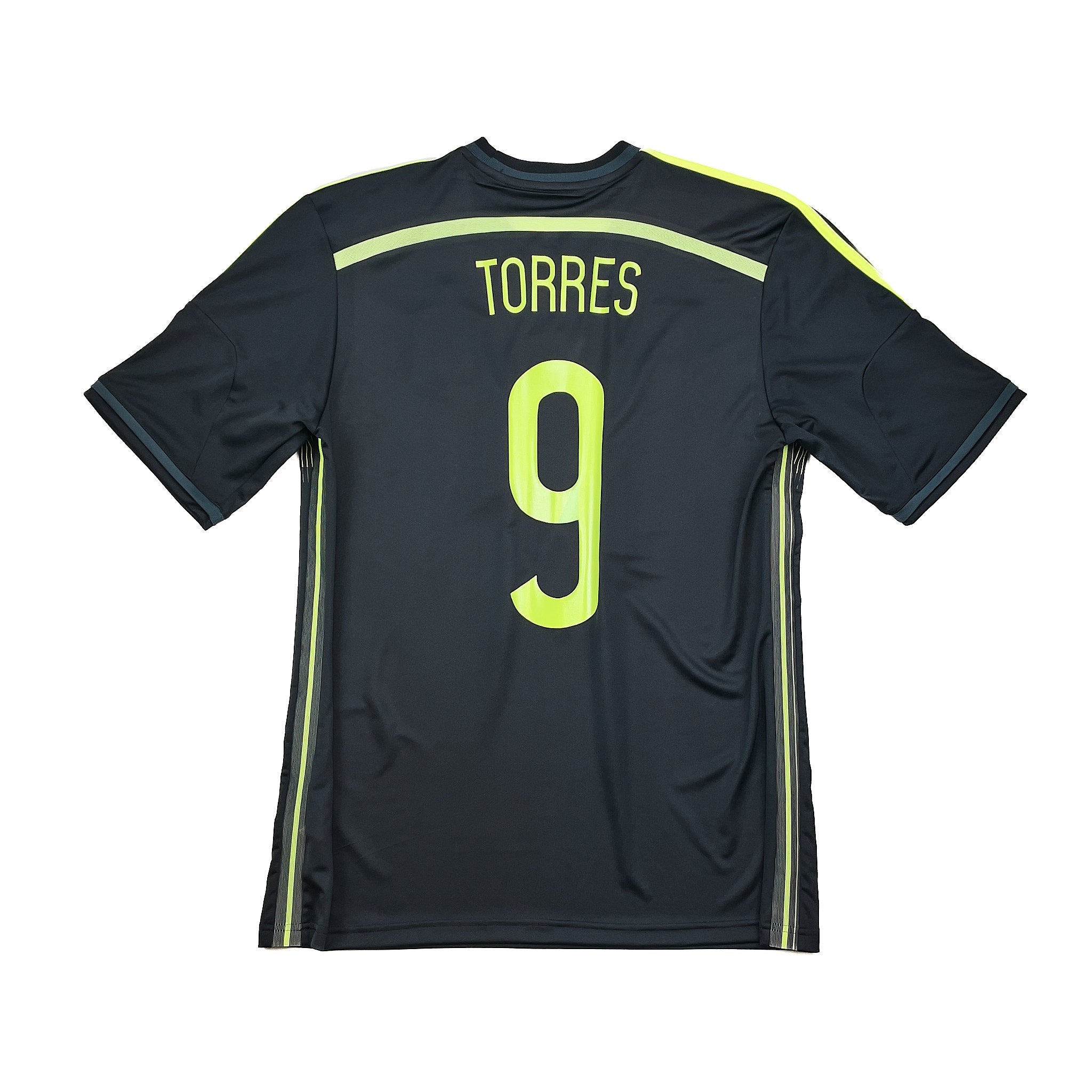 Buy 2013/15 Spain Torres 9 Away Shirt (M) Adidas ~ Free worldwide shipping ~ Authentic Vintage Football Shirts from Cult Kits
