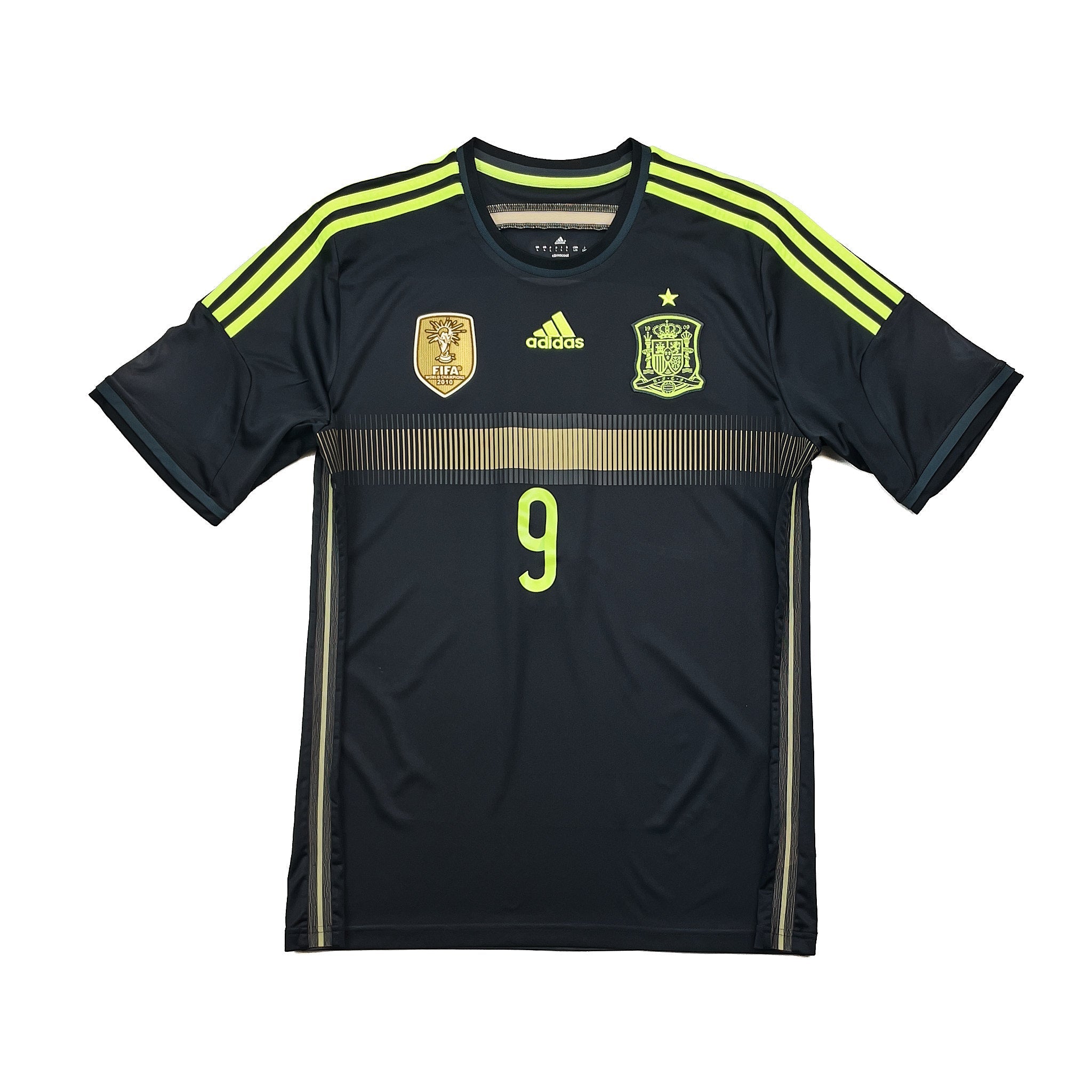 Buy 2013/15 Spain Torres 9 Away Shirt (M) Adidas ~ Free worldwide shipping ~ Authentic Vintage Football Shirts from Cult Kits