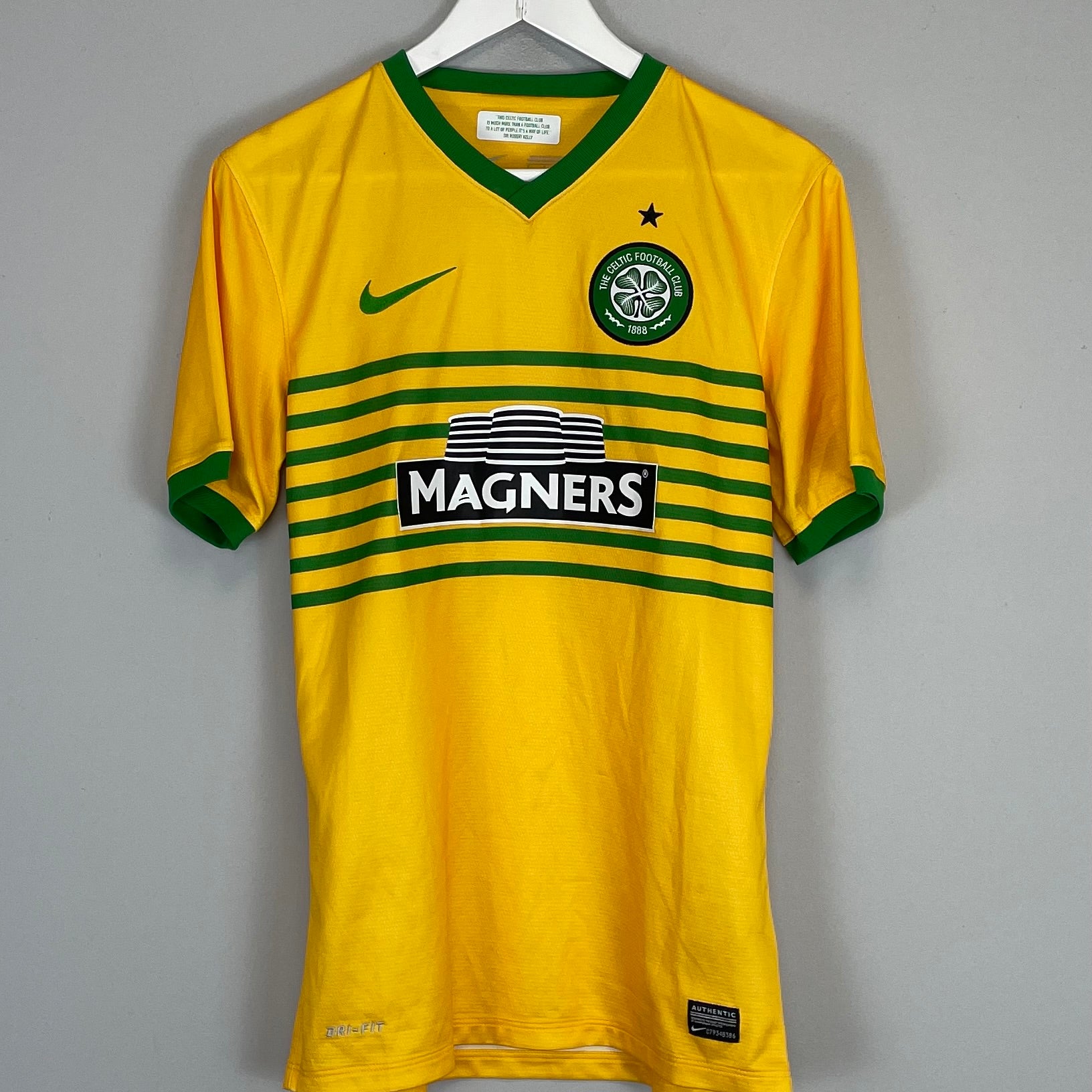 Shop 2013/14 CELTIC AWAY SHIRT (S) NIKE, classic football shirts, vintage football shirts & retro soccer jerseys at Cult Kits