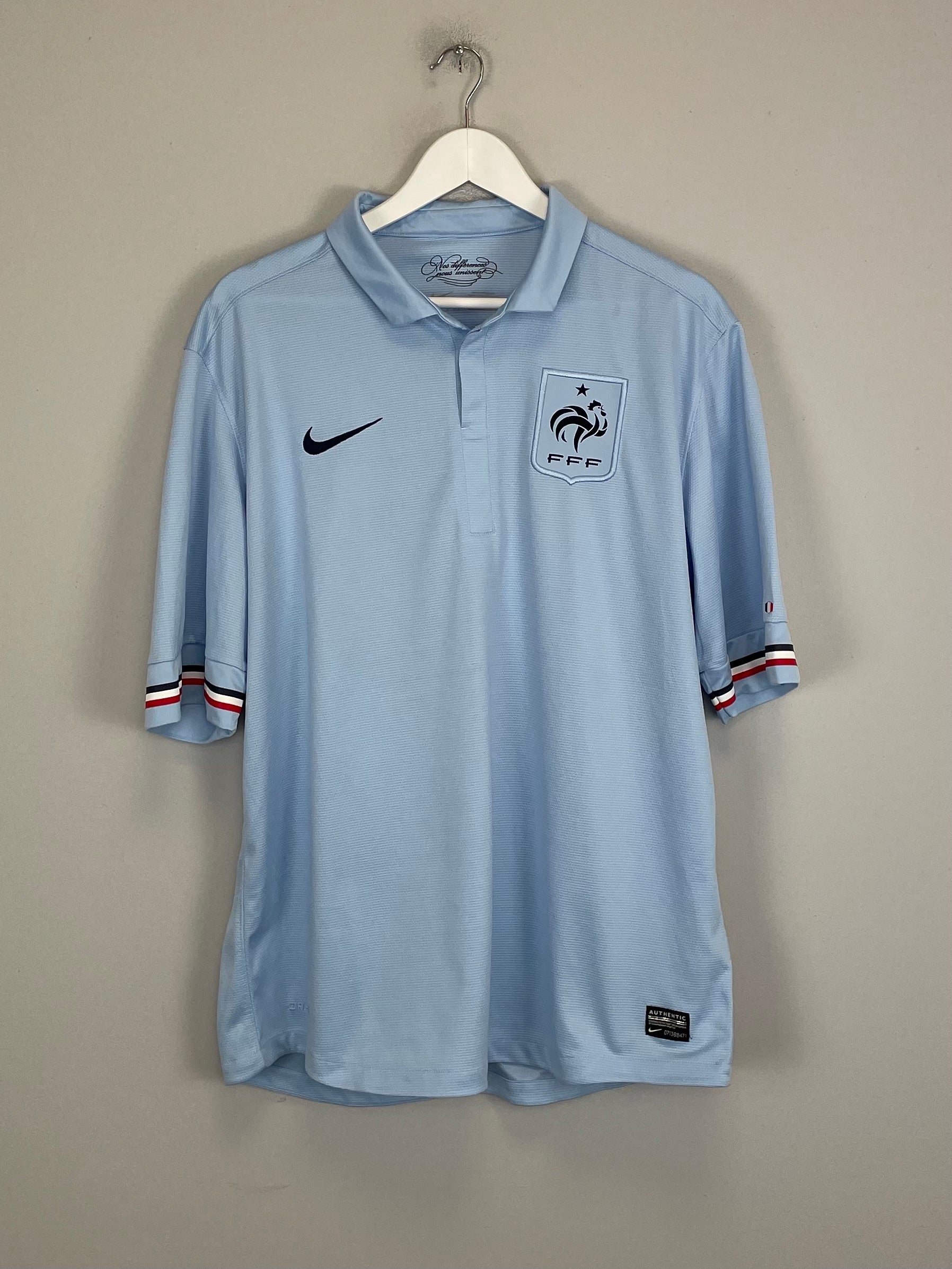 Shop 2013/14 FRANCE THIRD SHIRT (XL) NIKE, classic football shirts, vintage football shirts & retro soccer jerseys at Cult Kits