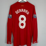 2013/14 LIVERPOOL GERRARD #8 L/S HOME SHIRT (XL) WARRIOR