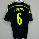 Shop 2013/15 SPAIN A.INIESTA #6 AWAY SHIRT (L) ADIDAS, classic football shirts, vintage football shirts & retro soccer jerseys at Cult Kits