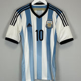 2014 ARGENTINA MESSI 10 HOME SHIRT (S) ADIDAS - Cult Kits - Small - Buy Vintage Football Shirts, Authentic Retro Football Shirts For Sale, Classic Football Shirts & Soccer Jersey