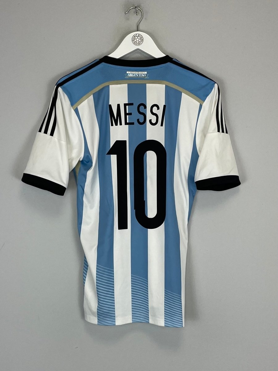 2014 ARGENTINA MESSI 10 HOME SHIRT (S) ADIDAS - Cult Kits - Small - Buy Vintage Football Shirts, Authentic Retro Football Shirts For Sale, Classic Football Shirts & Soccer Jersey