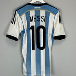2014 ARGENTINA MESSI 10 HOME SHIRT (S) ADIDAS - Cult Kits - Small - Buy Vintage Football Shirts, Authentic Retro Football Shirts For Sale, Classic Football Shirts & Soccer Jersey