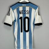 2014 ARGENTINA MESSI 10 HOME SHIRT (S) ADIDAS - Cult Kits - Small - Buy Vintage Football Shirts, Authentic Retro Football Shirts For Sale, Classic Football Shirts & Soccer Jersey