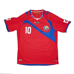 Buy 2014 COSTA RICA B.RUIZ 10 HOME SHIRT (XXL) LOTTO ~ Free worldwide shipping available ~ Authentic Vintage Football Shirts from Cult Kits