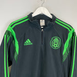 Shop 2014 MEXICO 1/4 ZIP FLEECE (L) ADIDAS, classic football shirts, vintage football shirts & retro soccer jerseys at Cult Kits