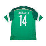 Buy 2014 Mexico Chicharito 14 Home Shirt (L) Adidas ~ Free worldwide shipping ~ Authentic Vintage Football Shirts from Cult Kits