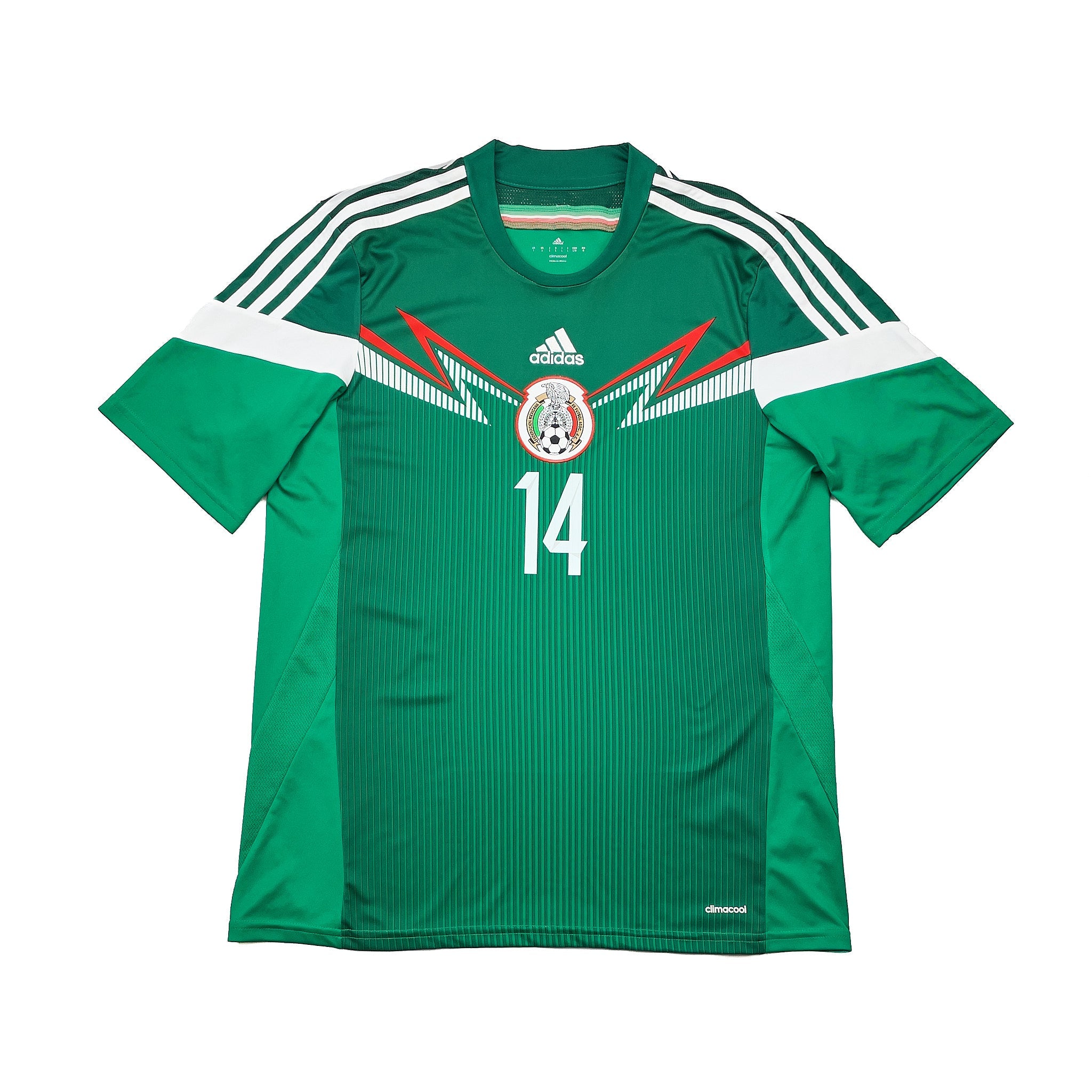 Buy 2014 Mexico Chicharito 14 Home Shirt (L) Adidas ~ Free worldwide shipping ~ Authentic Vintage Football Shirts from Cult Kits