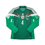 Buy 2014 Mexico R.Marquez 4 L/S Home Shirt (M) Adidas ~ Free worldwide shipping available ~ Authentic Vintage Football Shirts from Cult Kits