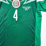 Buy 2014 Mexico R.Marquez 4 *Squad Signed* Home Shirt (M) Adidas ~ Free worldwide shipping ~ Authentic Vintage Football Shirts from Cult Kits