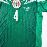 Buy 2014 Mexico R.Marquez 4 *Squad Signed* Home Shirt (M) Adidas ~ Free worldwide shipping ~ Authentic Vintage Football Shirts from Cult Kits