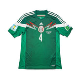 Buy 2014 Mexico R.Marquez 4 *Squad Signed* Home Shirt (M) Adidas ~ Free worldwide shipping ~ Authentic Vintage Football Shirts from Cult Kits