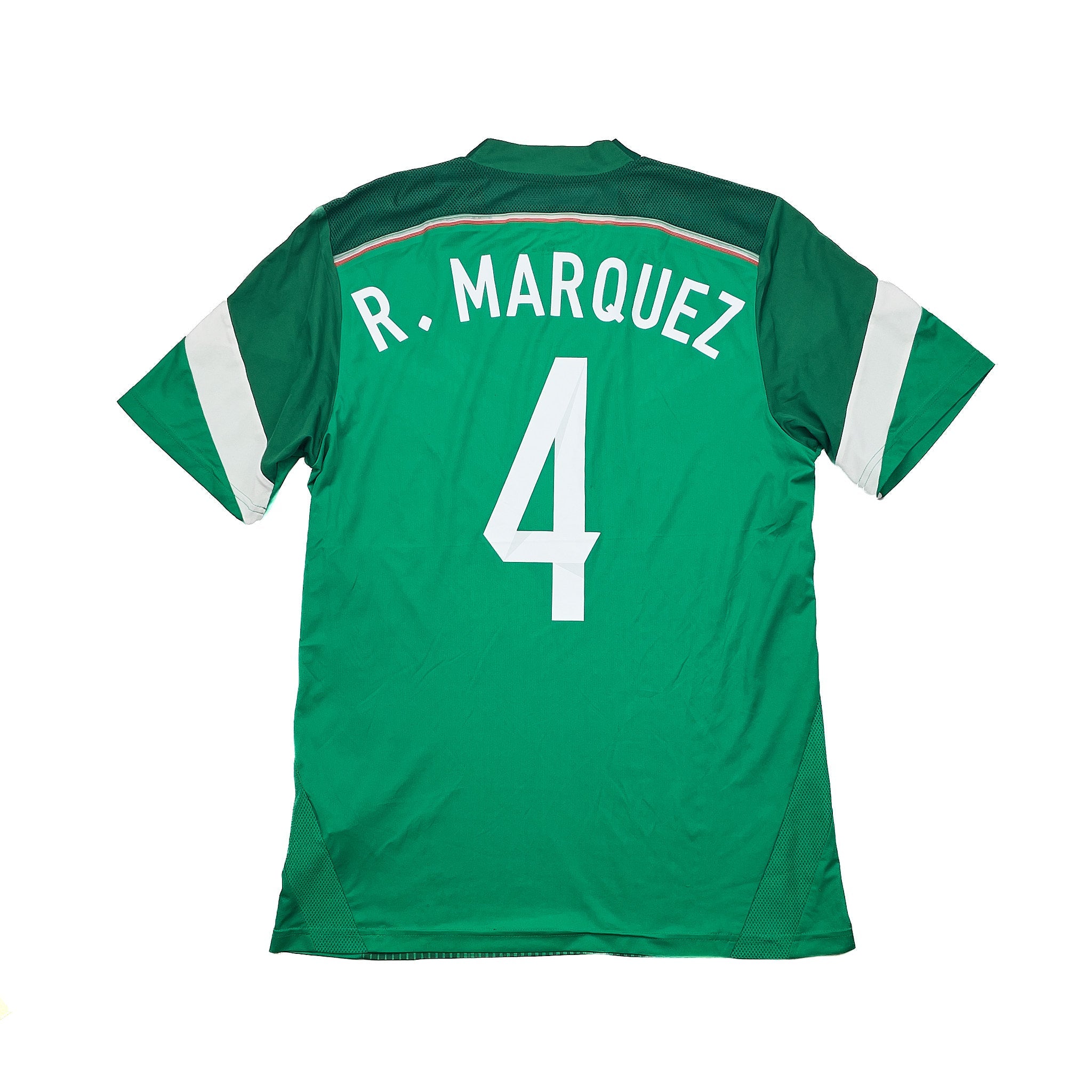 Buy 2014 Mexico R.Marquez *Player Issue* Home Shirt (M) Adidas ~ Free worldwide shipping ~ Authentic Vintage Football Shirts from Cult Kits