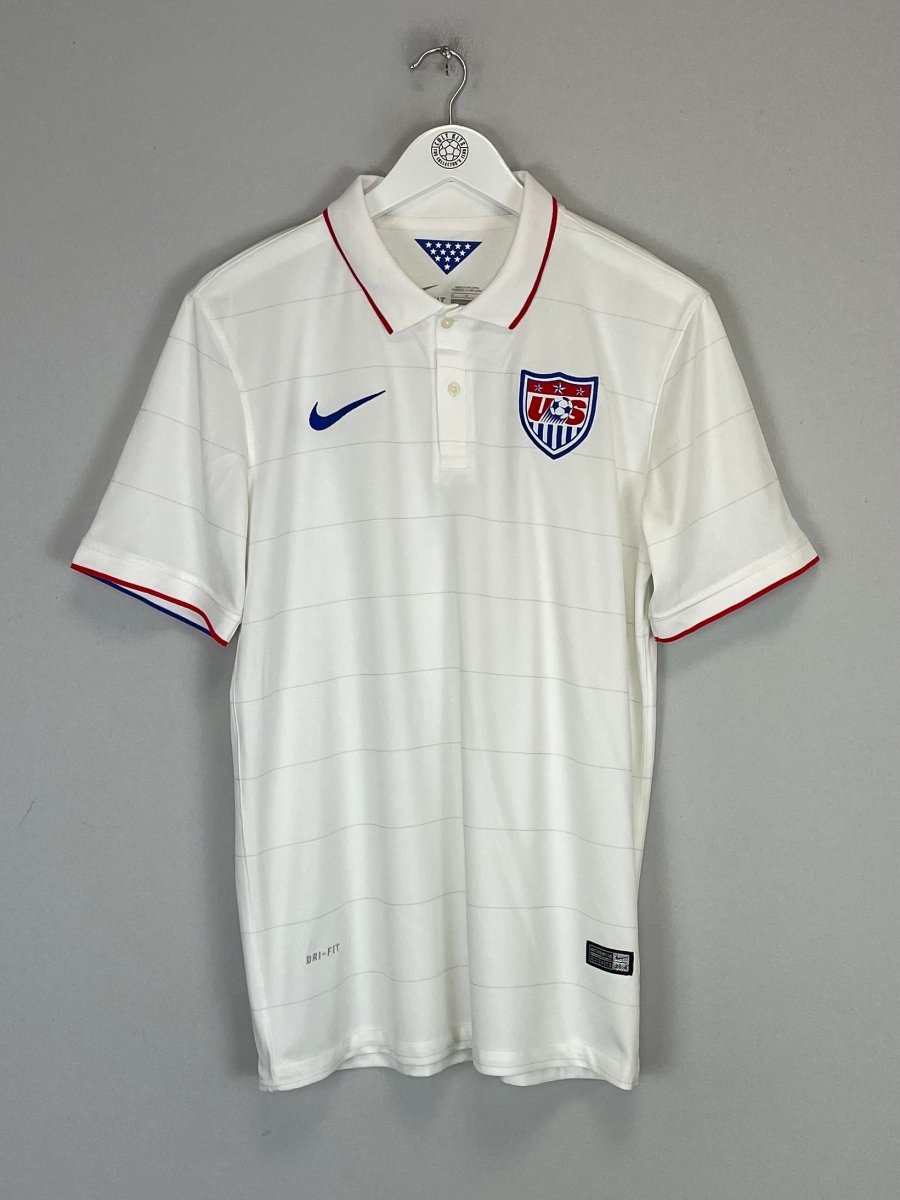 2014 USA HOME SHIRT (M) NIKE - Cult Kits - Medium - Buy Vintage Football Shirts, Authentic Retro Football Shirts For Sale, Classic Football Shirts & Soccer Jersey