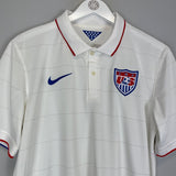 2014 USA HOME SHIRT (M) NIKE - Cult Kits - Medium - Buy Vintage Football Shirts, Authentic Retro Football Shirts For Sale, Classic Football Shirts & Soccer Jersey