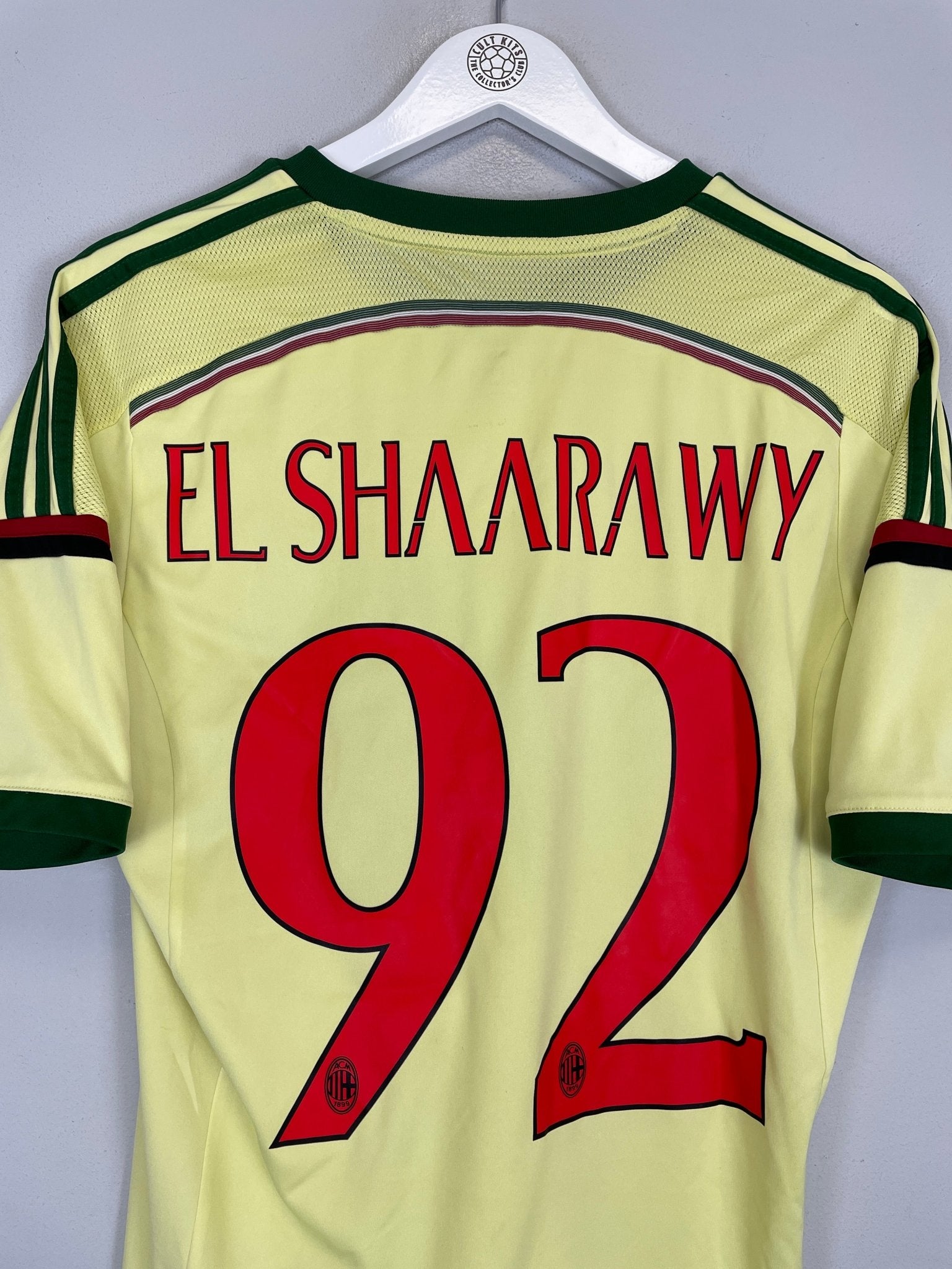 Shop 2014/15 AC MILAN EL SHAARAWY #92 THIRD SHIRT (M) ADIDAS, classic football shirts, vintage football shirts & retro soccer jerseys at Cult Kits