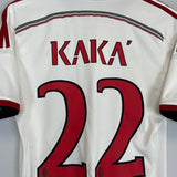 2014/15 AC MILAN KAKA 22 AWAY SHIRT (S) ADIDAS - Cult Kits - Small - Buy Vintage Football Shirts, Authentic Retro Football Shirts For Sale, Classic Football Shirts & Soccer Jersey