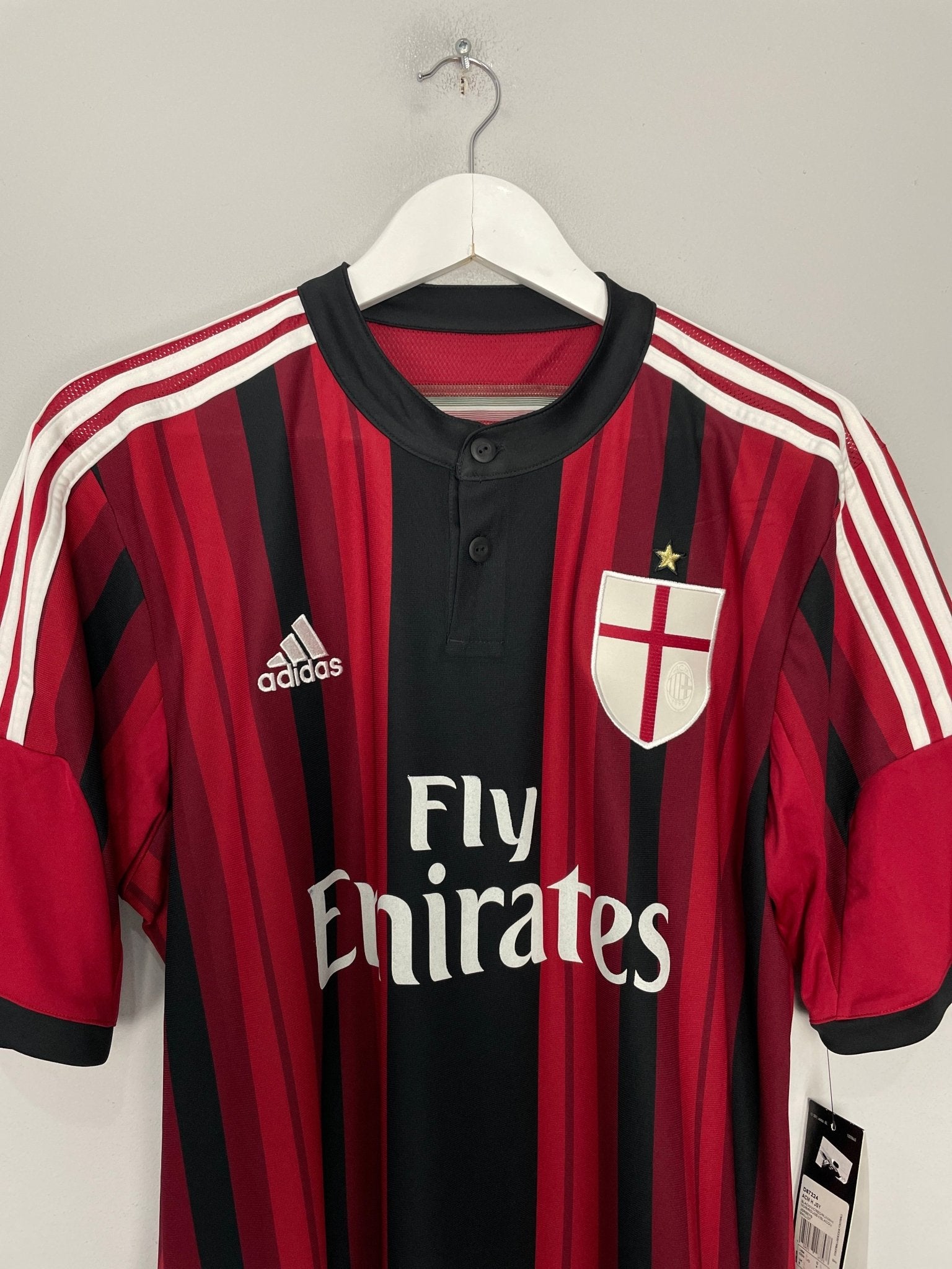 Shop 2014/15 AC MILAN KAKA #22 *BNWT* HOME SHIRT (L) ADIDAS, classic football shirts, vintage football shirts & retro soccer jerseys at Cult Kits