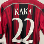 Shop 2014/15 AC MILAN KAKA #22 *BNWT* HOME SHIRT (L) ADIDAS, classic football shirts, vintage football shirts & retro soccer jerseys at Cult Kits