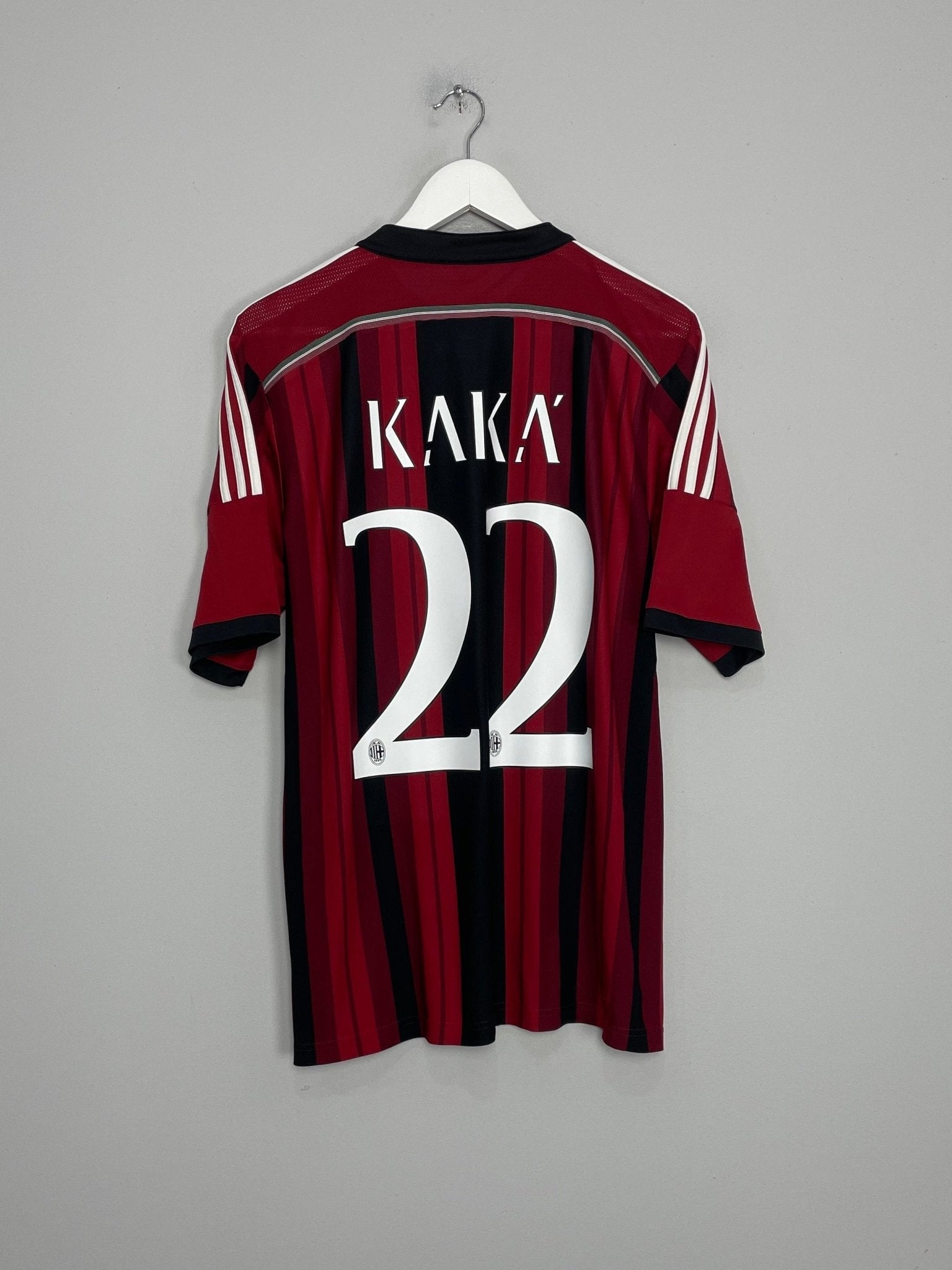 Shop 2014/15 AC MILAN KAKA #22 HOME SHIRT (L) ADIDAS, classic football shirts, vintage football shirts & retro soccer jerseys at Cult Kits