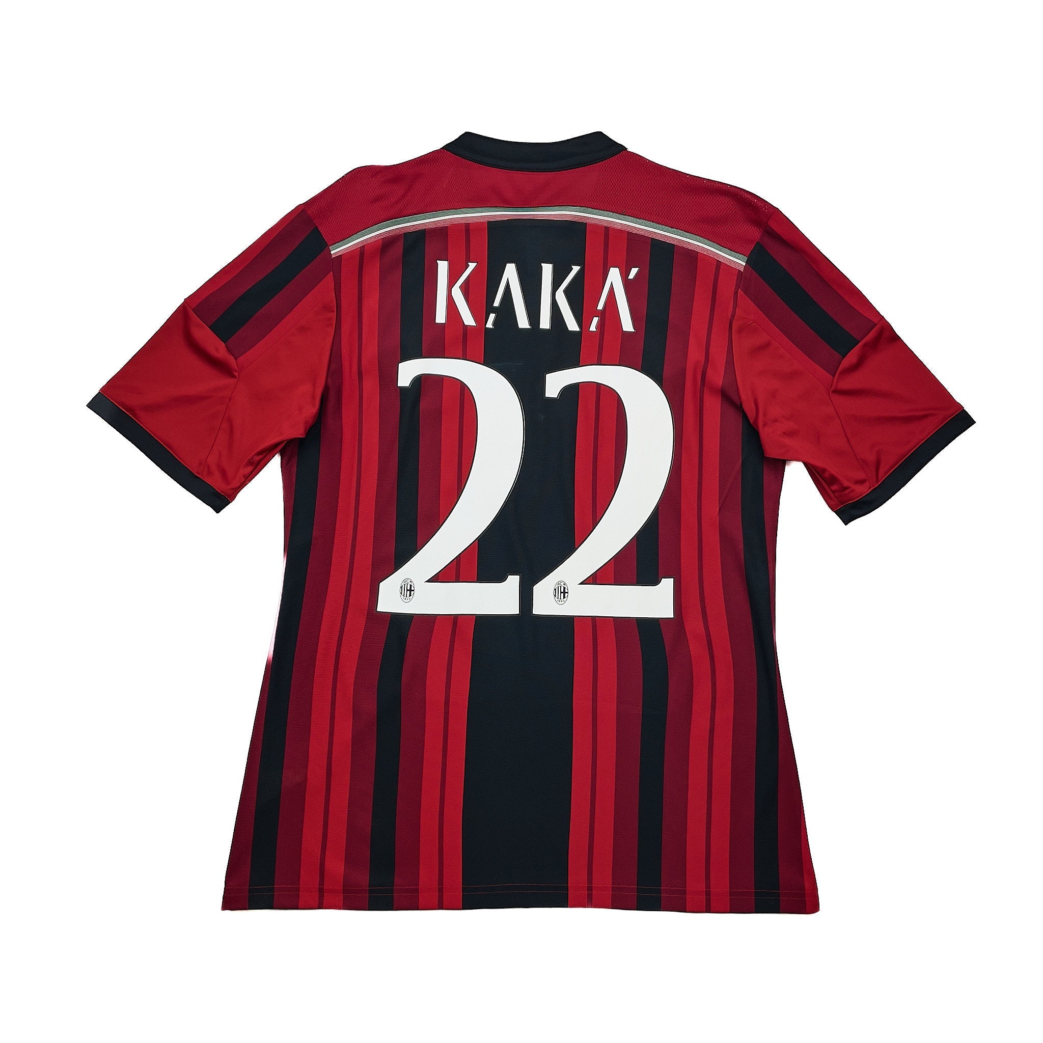 Buy 2014/15 AC Milan Kaka 22 Home Shirt (M) Adidas ~ Free worldwide shipping ~ Authentic Vintage Football Shirts from Cult Kits
