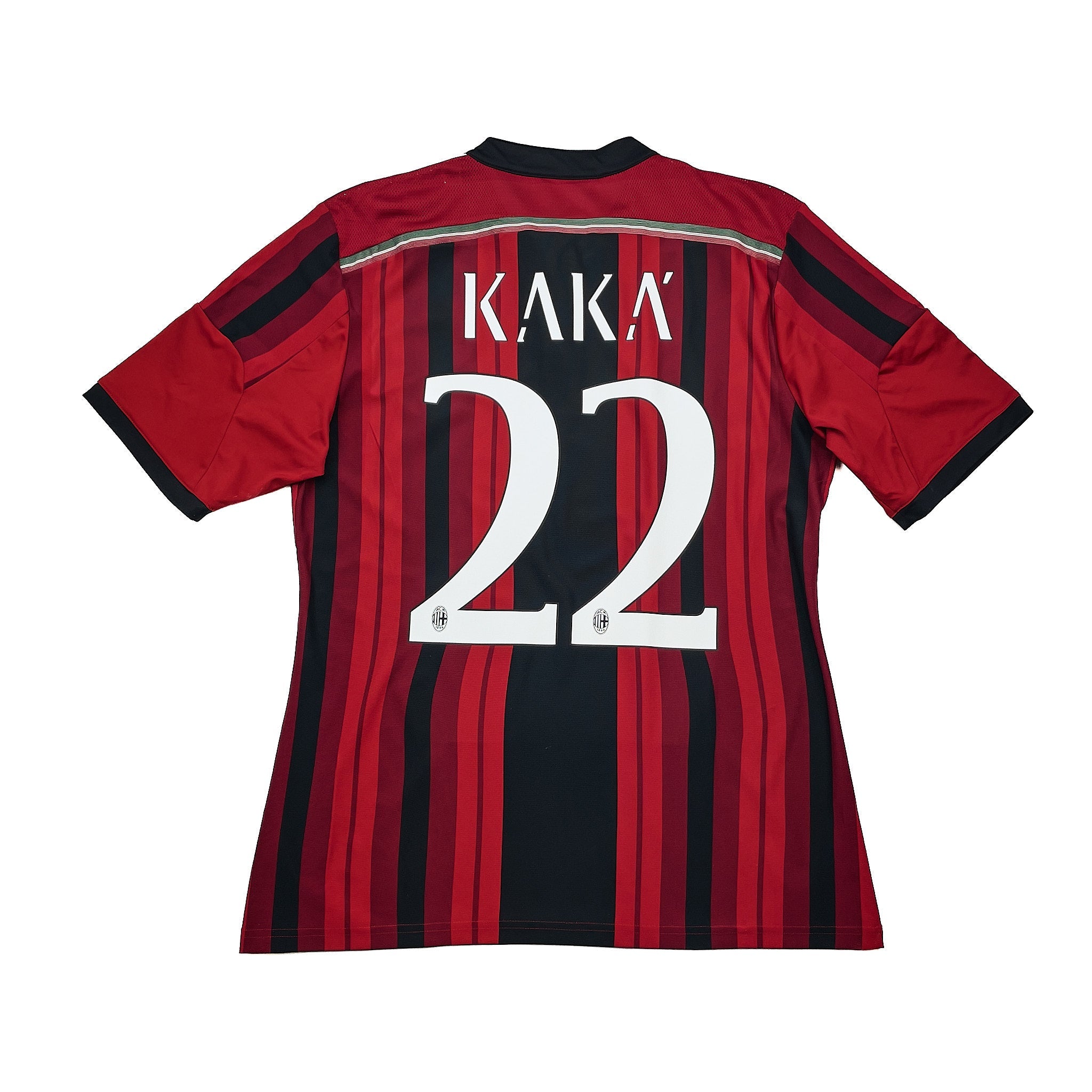 Buy 2014/15 AC Milan Kaka 22 Home Shirt (M) Adidas ~ Free worldwide shipping ~ Authentic Vintage Football Shirts from Cult Kits