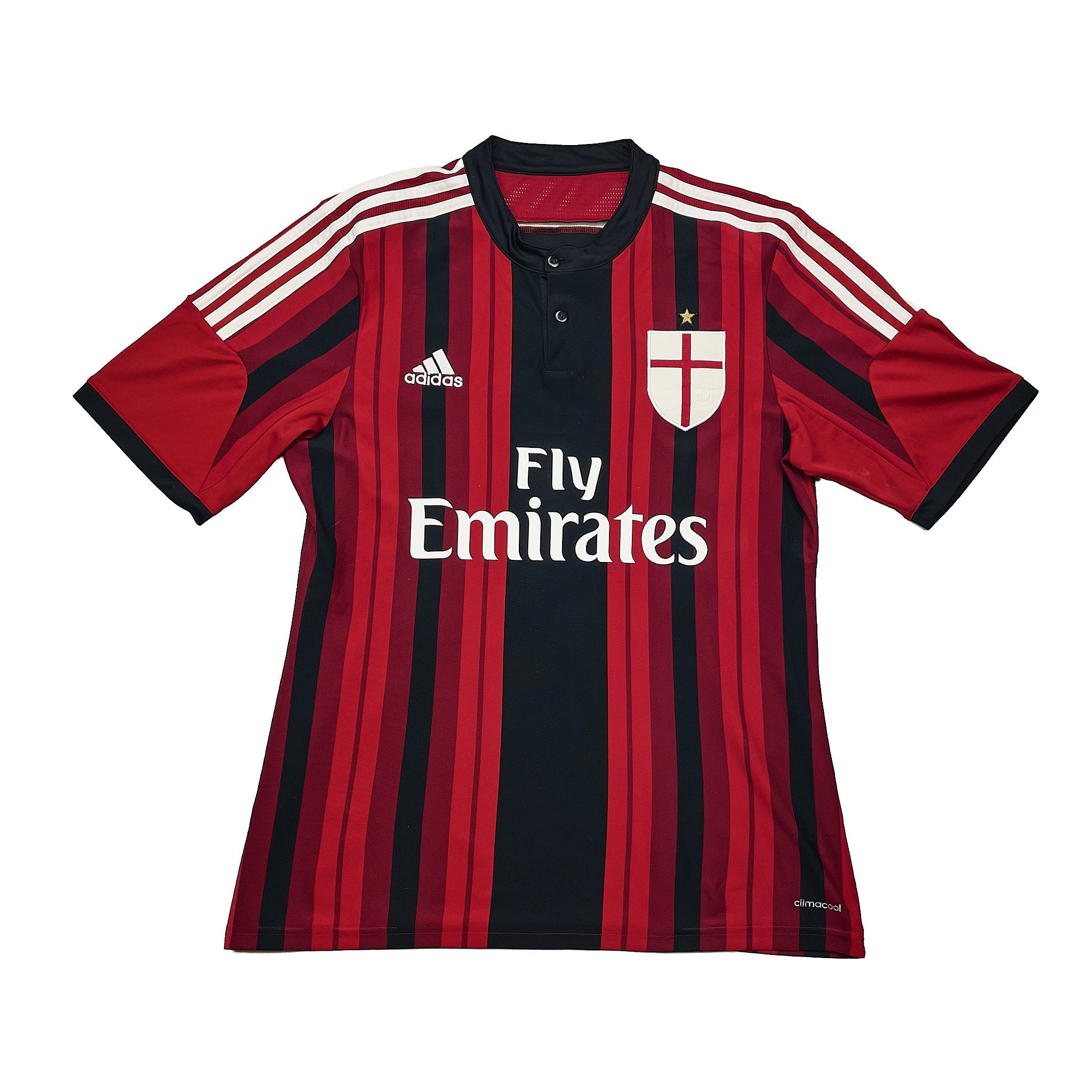 Buy 2014/15 AC Milan Kaka 22 Home Shirt (M) Adidas ~ Free worldwide shipping ~ Authentic Vintage Football Shirts from Cult Kits