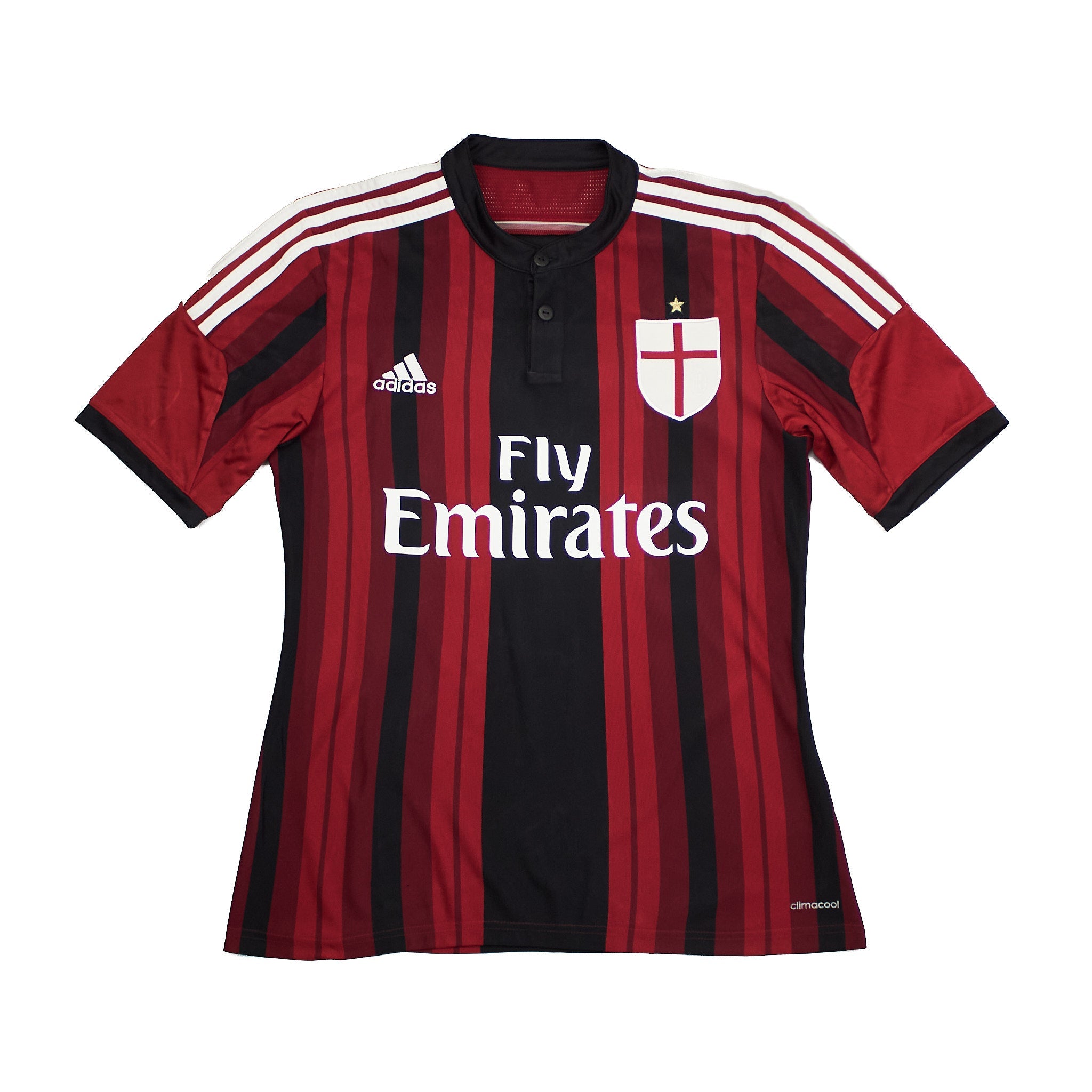 Buy 2014/15 AC Milan Kaka 22 Home Shirt (S) Adidas ~ Free worldwide shipping ~ Authentic Vintage Football Shirts from Cult Kits