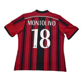 Buy 2014/15 AC Milan Montolivo 18 Home Shirt (XL) Adidas ~ Free worldwide shipping ~ Authentic Vintage Football Shirts from Cult Kits